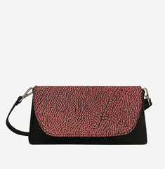 ADRINA CONVERTIBLE CLUTCH IN BLACK & RED - NOTTEVERA
