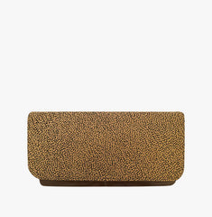 Alina Soft Leather Clutch in Taupe & Yellow - NOTTEVERA