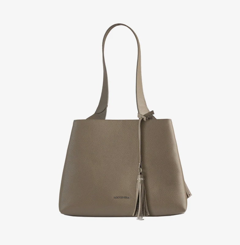 CINDY LEATHER SHOULDER BAG - NOTTEVERA
