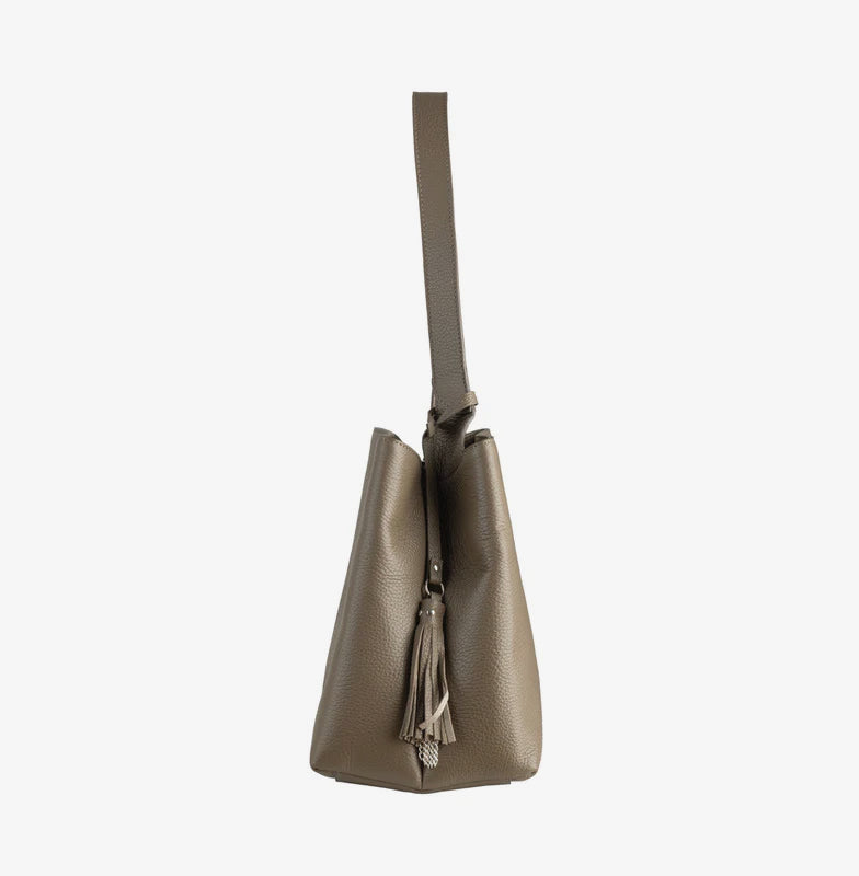 CINDY LEATHER SHOULDER BAG - NOTTEVERA