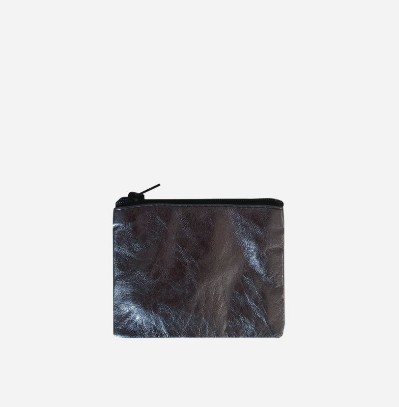 EVALINA LAMINATED ZIPPED SHEEPSKIN COIN PURSE | NOTTEVERA