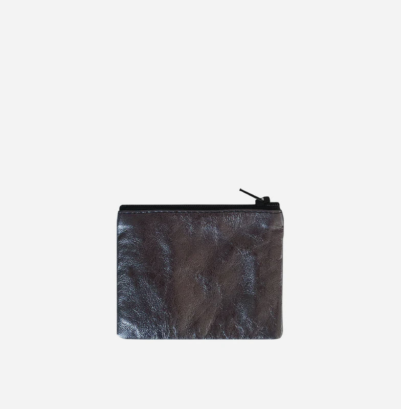 EVALINA LAMINATED ZIPPED SHEEPSKIN COIN PURSE | NOTTEVERA