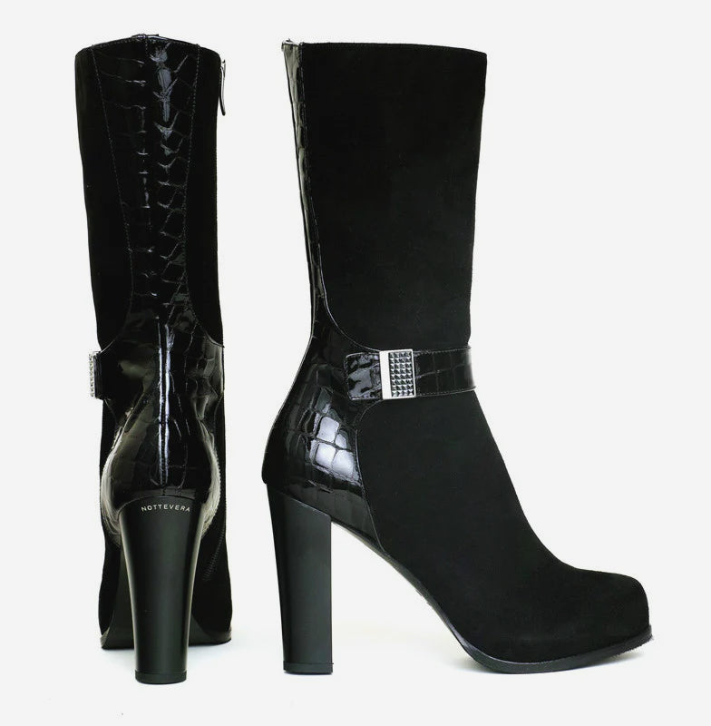 DIAMANTE SUEDE BOOT - NOTTEVERA