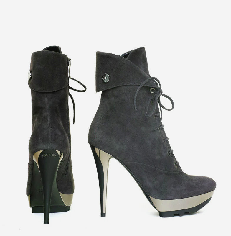 GRINTA SUEDE LACE-UP BOOT - NOTTEVERA