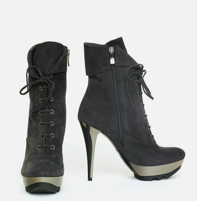 GRINTA SUEDE LACE-UP BOOT - NOTTEVERA