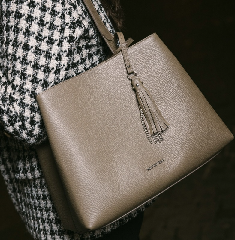 CINDY LEATHER SHOULDER BAG - NOTTEVERA