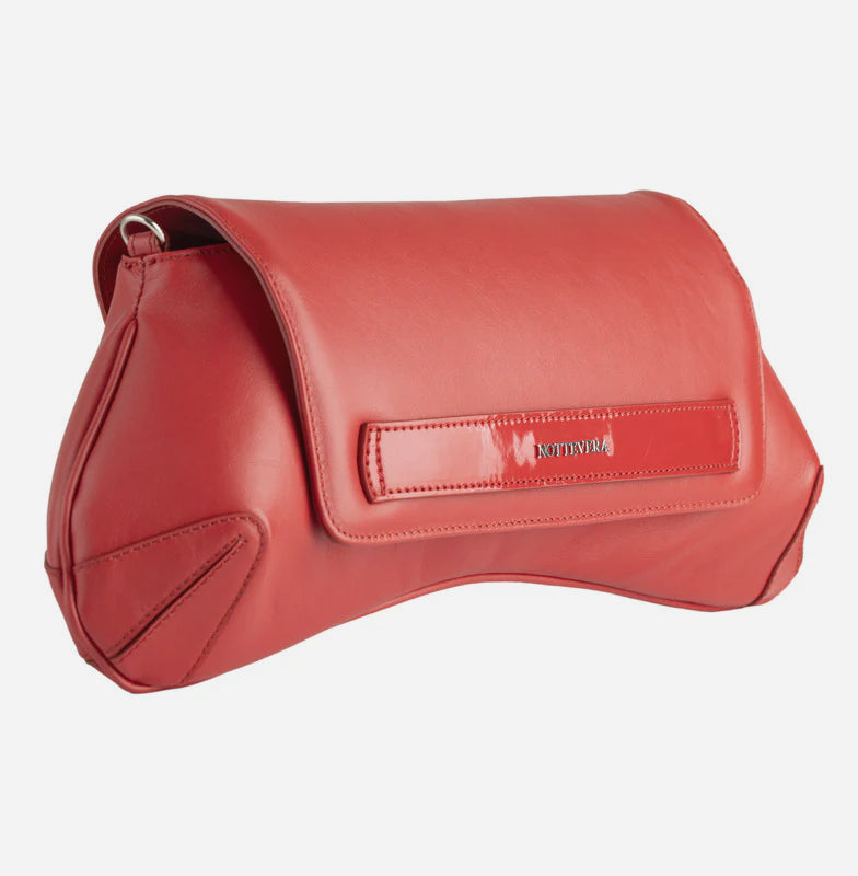 LINDA LEATHER CLUTCH - RED - NOTTEVERA