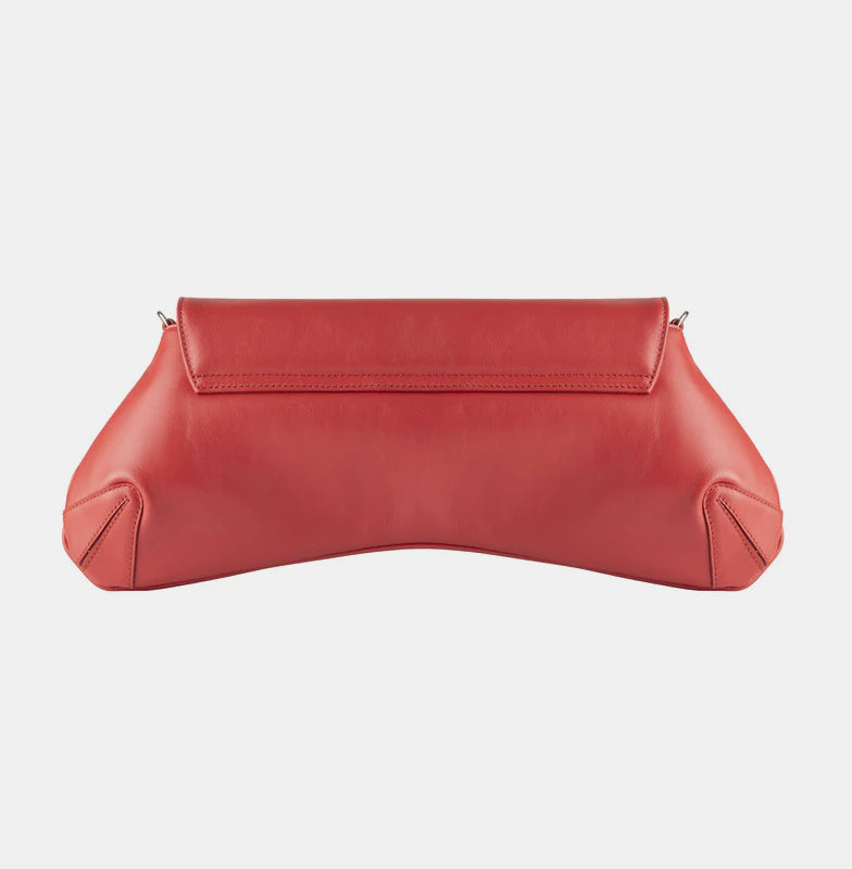 LINDA LEATHER CLUTCH - RED - NOTTEVERA