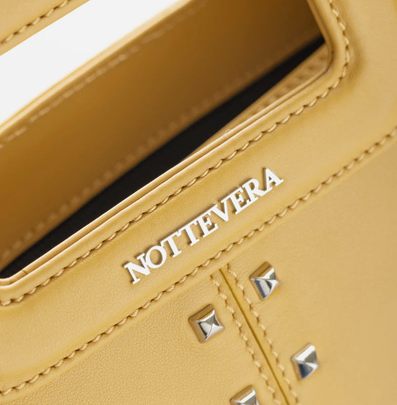 NAOMI LEATHER TOTE - MUSTARD YELLOW