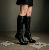 Nera Tall Black Leather Boot NOTTEVERA