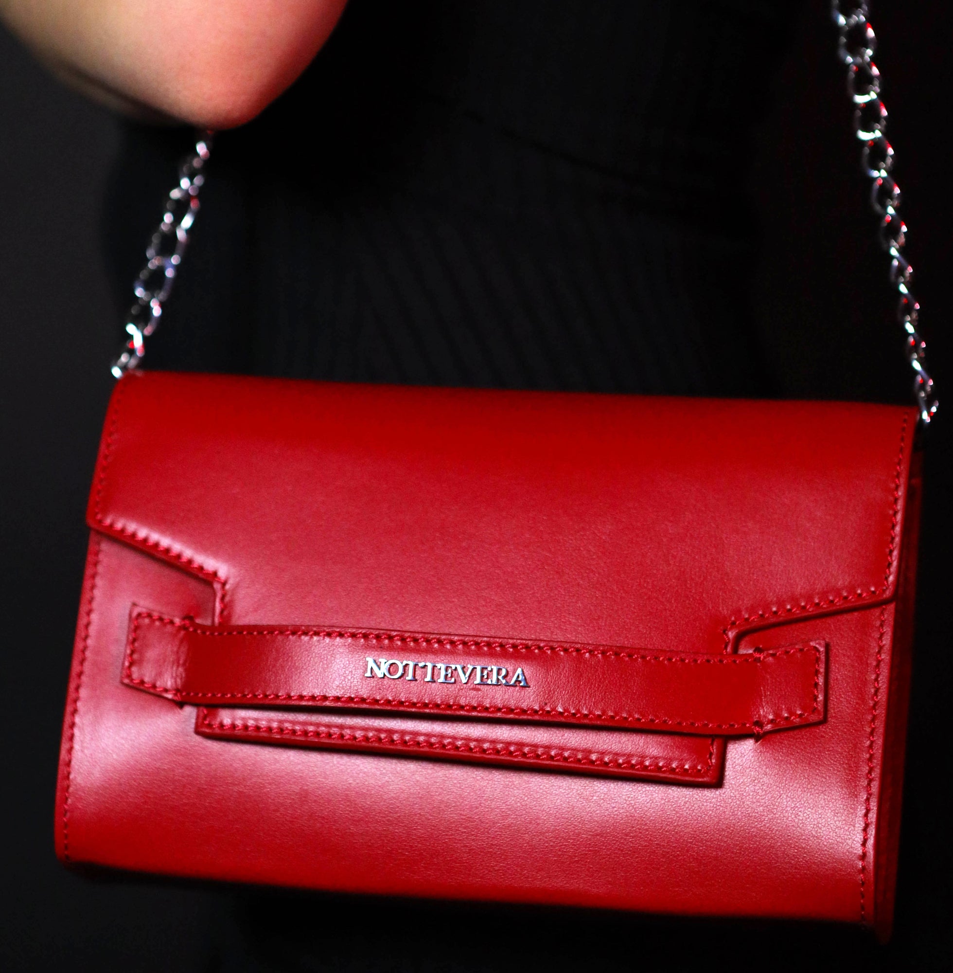 Lex Red Mini Red Clutch | NOTTEVERA