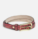 ROSSA SKINNY PYTHON BELT - NOTTEVERA