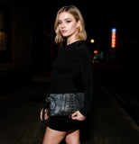 CODY DARK WASHED LEATHER BAG