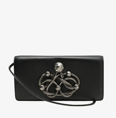 CARLA LAMBSKIN LEATHER CLUTCH - NOTTEVERA