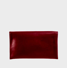 Luisa Burgundy Mini Leather Clutch | NOTTEVERA